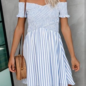 New Vici Striped Mini Dress